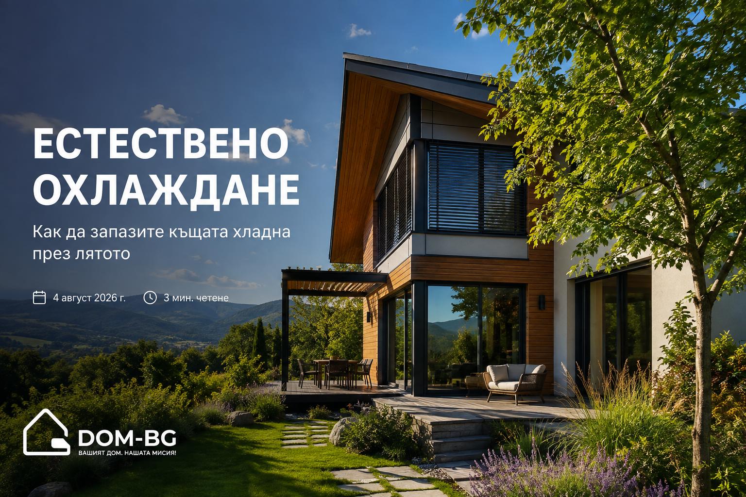 Естествено охлаждане: как да запазите къщата хладна през лятото